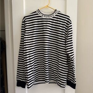 Stussy Monochrome Striped Crewneck